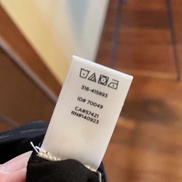 Loft Navy Rayon & Nylon A-Line Navy Striped Dress - Picture 5 of 5